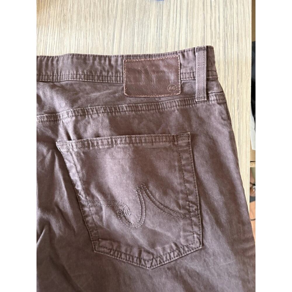 AG Adriano Goldschmied The Graduate Jeans Mens 38x32 Brown Straight Leg Denim - Picture 6 of 8